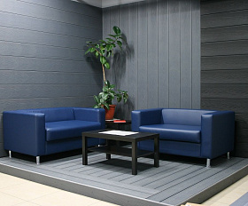 Террасная доска Экодэк Брайт Массив 3D, цвет Серый Дым