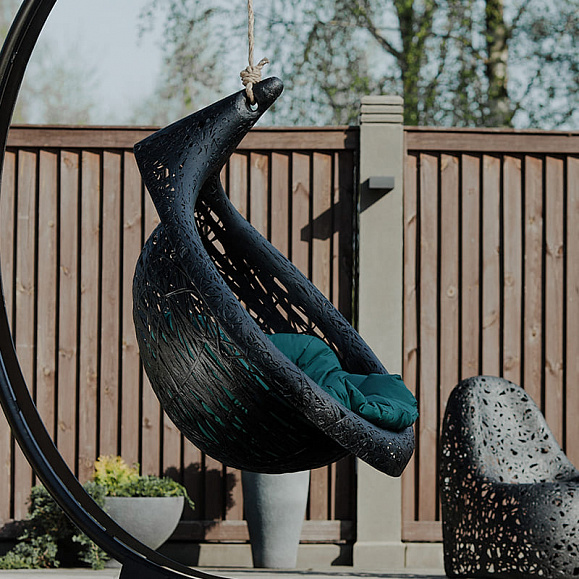 Подвесное кресло Vitgarden Bios Lucid из базальта, цвет черный фото 1