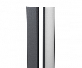 Планка декоративная (нащельник) Металлопрофиль Pekin Rooftop Бархат 0.5 RAL7016