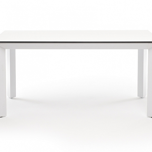 Венето обеденный стол из HPL 160х80см, цвет молочный, каркас белый фото 2