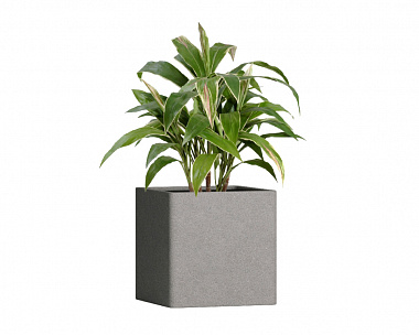Кашпо Concretika Qadro 30x30x30 Cool grey