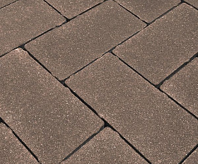 Тротуарная плитка Koldiz 60 мм Моно Коричневый без фаски