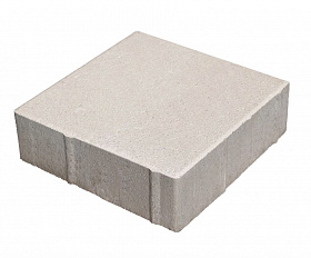 Тротуарная плитка 342 Механический завод Квадрат 200х200х80 мм, Белый