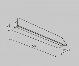 Настенный светильник (бра) Trupp Maytoni O429WL-L10GF3K цвет Графит