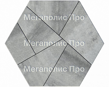 Тротуарная плитка Выбор Оригами Б.4.Фсм.8 80 мм Искусственный камень Шунгит