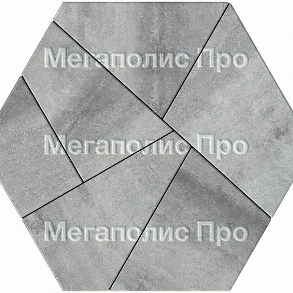 Тротуарная плитка Выбор Оригами Б.4.Фсм.8 80 мм Искусственный камень Шунгит фото 3