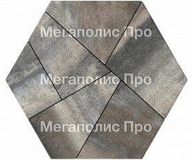 Тротуарная плитка Выбор Оригами Б.4.Фсм.8 80 мм Листопад Гранит Старый замок