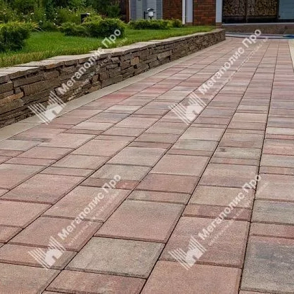 Тротуарная плитка Braer Мозаика, 60 мм. Фламинго фото 5