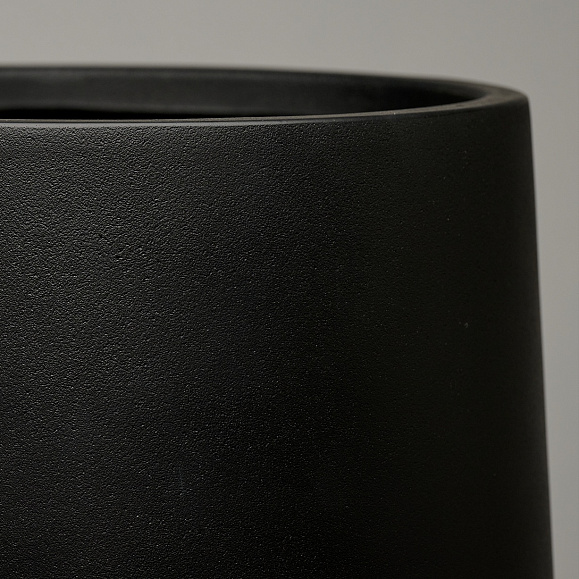 Кашпо Concretika Тюб Макси D40H60 Идеально черный фото 3