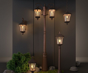 Уличный светильник Elektrostandard Virgo S IP44 GLXT-1450S капучино