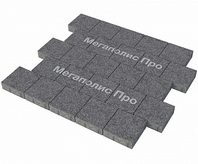 Тротуарная плитка Фабрика Готика Квадрат 200х200х60 мм Амфиболит FERRO