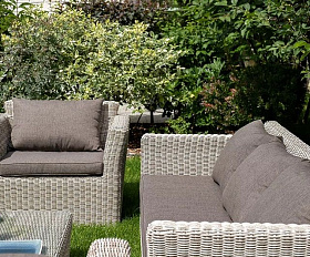 Кресло Капучино 4SIS из искусственного ротанга, цвет бежевый