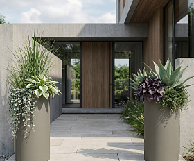 Кашпо Concretika Тюб Макси D40H60 Грине 7006