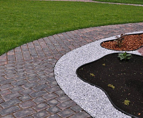 Бордюр садовый KANTA Standartpark PRO пластиковый Черный