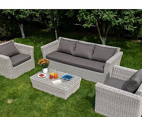 Кресло Капучино 4SIS из искусственного ротанга, цвет бежевый