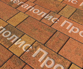 Тротуарная плитка Выбор Старый город Листопад А.1.Фсм.4 40 мм. Арабская ночь Гранит