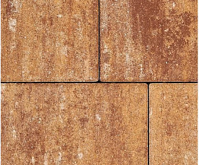 Тротуарная плитка Фабрика Готика Новый Город 240х160х60, 160х160х60, 80х160х60 мм Терракота