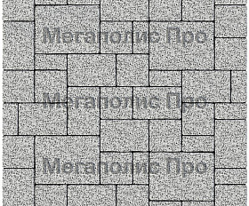 Тротуарная плитка Выбор Мюнхен Б.2. Фсм.6 60 мм Стоунмикс Бело-черный