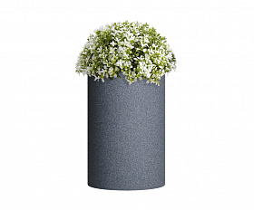 Кашпо Concretika Tube M D40H60 Basalt