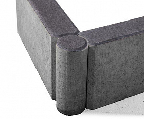 Бордюр шарнирный Braer Серый