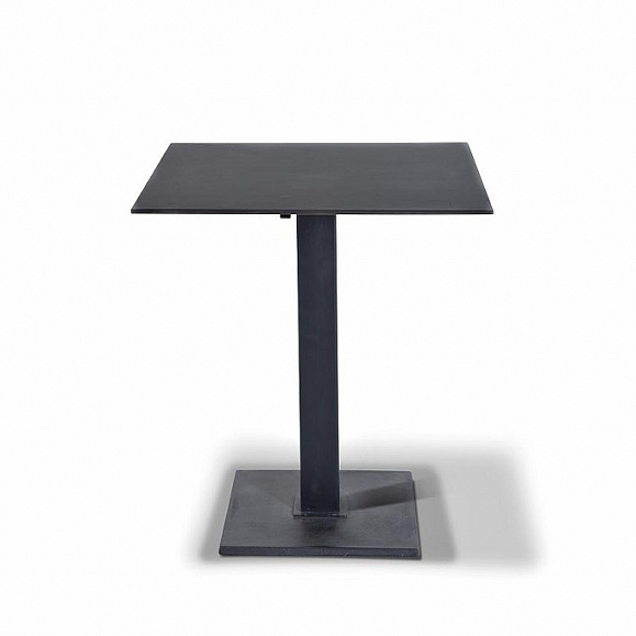 Каффе интерьерный стол из HPL квадратный 80х80см, цвет серый гранит фото 2