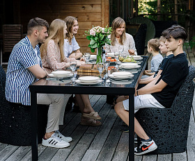 Стол Vitgarden Mirage Table 260 из базальта, цвет черный