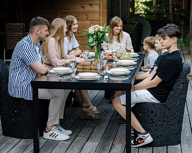 Стол Vitgarden Mirage Table 260 из базальта, цвет черный
