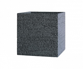 Кашпо Concretika Cube 40x40x40 Erosia Gray
