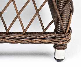 Гранд Латте стол журнальный из искусственного ротанга, цвет коричневый