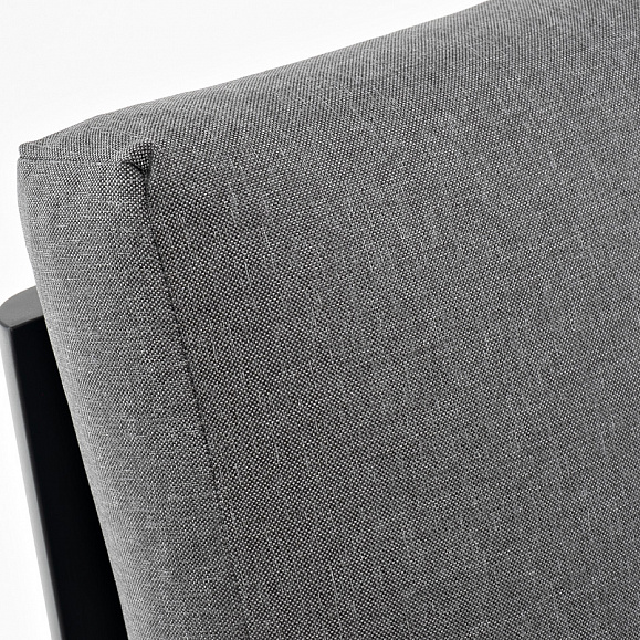 Париж модуль диванный алюминиевый центральный, цвет серый фото 5