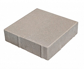 Тротуарная плитка 342 Механический завод Квадрат 300х300х80 мм, Серый