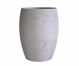 Кашпо Concretika Oval D30 H41 Concrete White
