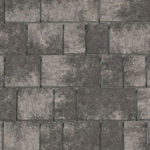 Тротуарная плитка Каменный Век Старый город ColorMix 60 мм. Черно-белый фото 1