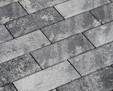 Брусчатка Нобетек 2П8Ф 200x100x80 Колормикс №5 Антрацит