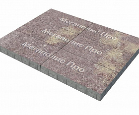 Тротуарная плита Фабрика Готика 600x300x80 мм Сансет FINO