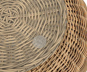 Барселона кофейный столик из искусственного ротанга, цвет соломенный