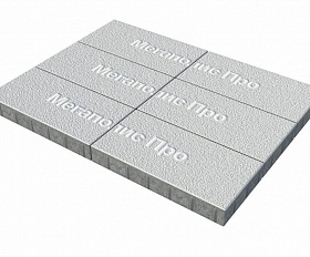 Тротуарная плитка Выбор Прямоугольник Б.5.П.8 600х300х80 мм Белый Гранит