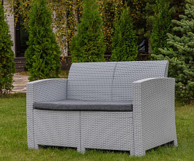 Обеденный комплект Grand Lana L Royal Family из пластика, цвет светло-серый