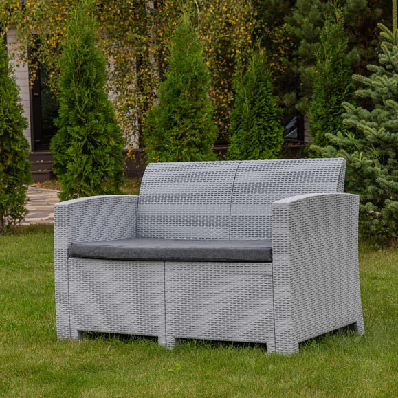 Обеденный комплект Grand Lana L Royal Family из пластика, цвет светло-серый фото 6