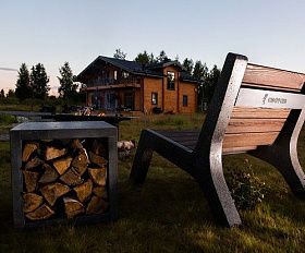 Дровница бетонная Concretika 45 см