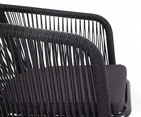 Плетеный стул Марсель 4SIS из роупа (веревки), цвет темно-серый