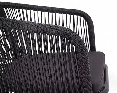 Плетеный стул Марсель 4SIS из роупа (веревки), цвет темно-серый