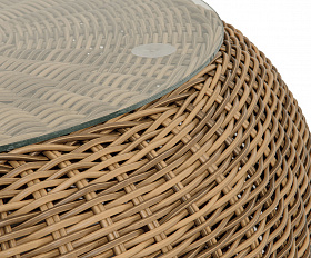 Барселона журнальный столик из искусственного ротанга, цвет соломенный