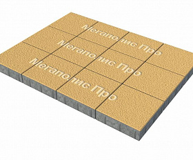 Тротуарные плиты Выбор Квадрат Б.1.К.8 300х300х80 мм Гранит Желтый