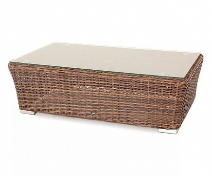 Журнальный столик Капучино 4SIS из искусственного ротанга, цвет коричневый