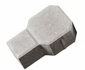 Тротуарная плитка 342 механический завод Ракетка 80 мм Серый