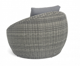 Барселона кресло из искусственного ротанга, цвет графит