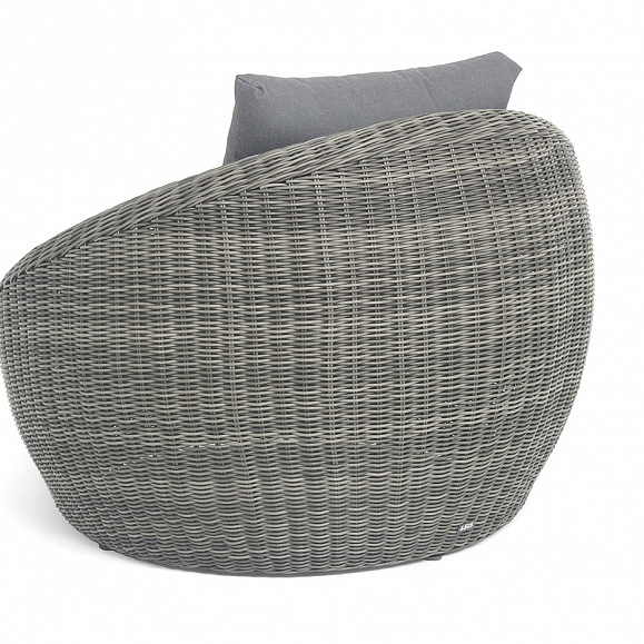 Барселона кресло из искусственного ротанга, цвет графит фото 5