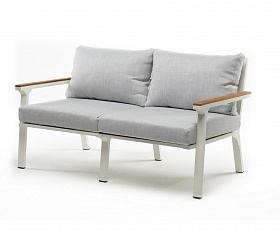 Диван из алюминия CONCORDE 2-х местный белый Joygarden