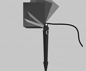 Ландшафтный светильник Ares Maytoni O309FL-L18B3K цвет Черный